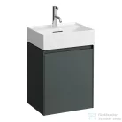 Laufen Lani 43,5 cm-es 1 ajtós alsószekrény H815330 mosdóhoz ajtózsanér bal oldalon, Traffic Grey H4039111122661