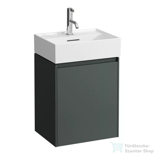 Laufen Lani 43,5 cm-es 1 ajtós alsószekrény H815330 mosdóhoz ajtózsanér bal oldalon, Traffic Grey H4039111122661
