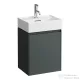 Laufen Lani 43,5 cm-es 1 ajtós alsószekrény H815330 mosdóhoz ajtózsanér bal oldalon, Traffic Grey H4039111122661