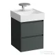 Laufen Lani 45 alsószekrény, 2 fiókkal, H815331 mosdóhoz, Traffic Grey H4039221122661