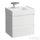 Laufen Lani 60 alsószekrény, 2 fiókkal, H810334 mosdóhoz, fényes fehér H4039321122611