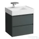 Laufen Lani 60 alsószekrény, 2 fiókkal, H810334 mosdóhoz, Traffic Grey H4039321122661