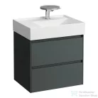 Laufen Lani 60 alsószekrény, 2 fiókkal, H810335 mosdóhoz, Traffic Grey H4039421122661