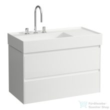   Laufen Lani 90 alsószekrény, 2 fiókkal, H810338 mosdóhoz, matt fehér H4039521122601