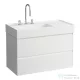 Laufen Lani 90 alsószekrény, 2 fiókkal, H810338 mosdóhoz, fényes fehér H4039521122611