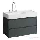 Laufen Lani 90 alsószekrény, 2 fiókkal, H810338 mosdóhoz, Traffic Grey H4039521122661