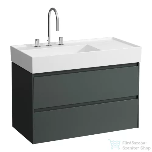 Laufen Lani 90 alsószekrény, 2 fiókkal, H810338 mosdóhoz, Traffic Grey H4039521122661