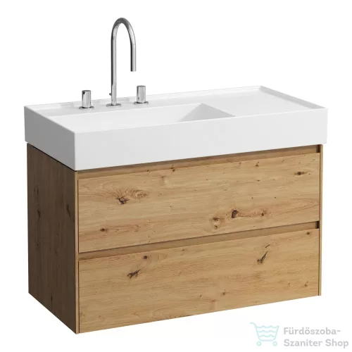 Laufen Lani 90 alsószekrény, 2 fiókkal, H810338 mosdóhoz, Vad tölgy H4039521122671