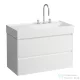 Laufen Lani 90 alsószekrény, 2 fiókkal, H810339 mosdóhoz, fényes fehér H4039621122611