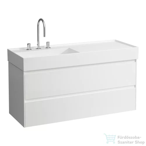 Laufen Lani 120 alsószekrény, 2 fiókkal, H813332 mosdóhoz, fényes fehér H4039721122611