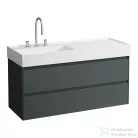 Laufen Lani 120 alsószekrény, 2 fiókkal, H813332 mosdóhoz, Traffic Grey H4039721122661