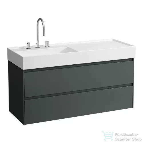 Laufen Lani 120 alsószekrény, 2 fiókkal, H813332 mosdóhoz, Traffic Grey H4039721122661