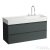 Laufen Lani 120 alsószekrény, 2 fiókkal, H813333 mosdóhoz, Traffic Grey H4039821122661
