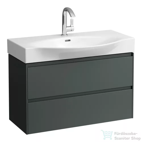 Laufen Lani 90 alsószekrény, 2 fiókkal, H811702 mosdóhoz, Traffic Grey H4042121122661