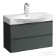 Laufen Lani 90 alsószekrény, 2 fiókkal, H811702 mosdóhoz, Traffic Grey H4042121122661