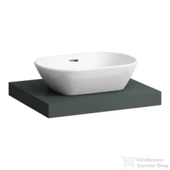   Laufen LANI 58,5 cm-es mosdópult konzollal, középső kivágással, mosdó nélkül, traffic grey H4046411122661