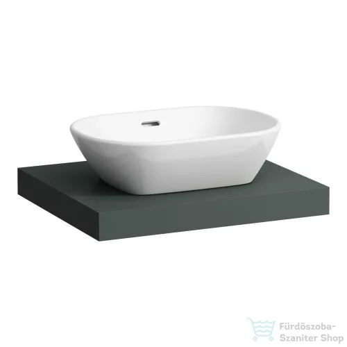 Laufen LANI 58,5 cm-es mosdópult konzollal, középső kivágással, mosdó nélkül, traffic grey H4046411122661