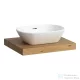 Laufen LANI 58,5 cm-es mosdópult konzollal, középső kivágással, mosdó nélkül, vad tölgy H4046411122671