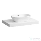 Laufen LANI 78,5 cm-es mosdópult konzollal, középső kivágással, mosdó nélkül, matt fehér H4046511122601