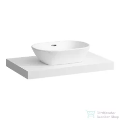   Laufen LANI 78,5 cm-es mosdópult konzollal, középső kivágással, mosdó nélkül, matt fehér H4046511122601