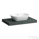 Laufen LANI 78,5 cm-es mosdópult konzollal, középső kivágással, mosdó nélkül, traffic grey H4046511122661