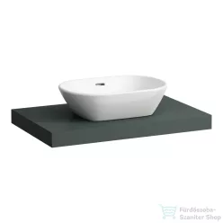   Laufen LANI 78,5 cm-es mosdópult konzollal, középső kivágással, mosdó nélkül, traffic grey H4046511122661