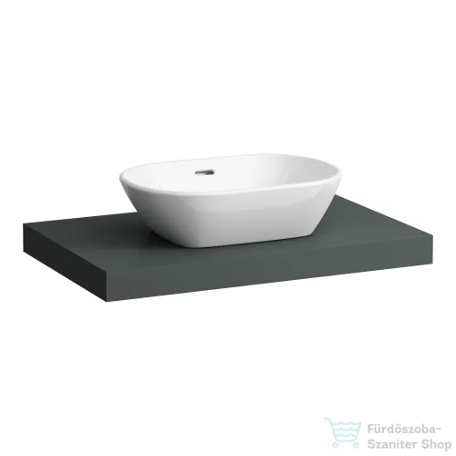 Laufen LANI 78,5 cm-es mosdópult konzollal, középső kivágással, mosdó nélkül, traffic grey H4046511122661