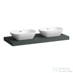   Laufen LANI 118,3 cm-es mosdópult konzollal, két kivágással, mosdó nélkül, traffic grey H4046741122661
