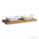 Laufen LANI 118,3 cm-es mosdópult konzollal, két kivágással, mosdó nélkül, vad tölgy H4046741122671