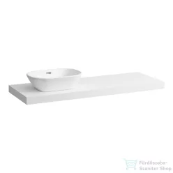   Laufen LANI 136,9 cm-es mosdópult konzollal, bal oldali kivágással, mosdó nélkül, matt fehér H4046821122601