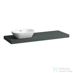   Laufen LANI 136,9 cm-es mosdópult konzollal, bal oldali kivágással, mosdó nélkül, traffic grey H4046821122661