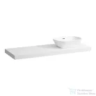 Laufen LANI 136,9 cm-es mosdópult konzollal, jobb oldali kivágással, mosdó nélkül, matt fehér H4046831122601