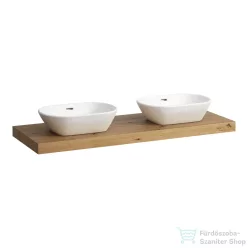   Laufen LANI 136,9 cm-es mosdópult konzollal, két kivágással, mosdó nélkül, vad tölgy H4046841122671
