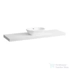 Laufen LANI 156,9 cm-es mosdópult konzollal, középső kivágással, mosdó nélkül, matt fehér H4046911122601