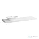 Laufen LANI 156,9 cm-es mosdópult konzollal, jobb oldali kivágással, mosdó nélkül, matt fehér H4046921122601