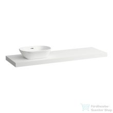   Laufen LANI 156,9 cm-es mosdópult konzollal, jobb oldali kivágással, mosdó nélkül, matt fehér H4046921122601
