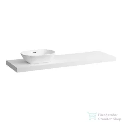   Laufen LANI 156,9 cm-es mosdópult konzollal, jobb oldali kivágással, mosdó nélkül, matt fehér H4046921122601