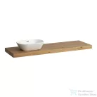 Laufen LANI 156,9 cm-es mosdópult konzollal, jobb oldali kivágással, mosdó nélkül, vad tölgy H4046921122671