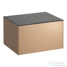   Laufen Sonar 57,5x45,5x34 cm-es 1 fiókos alsószekrény kivágás nélkül,Copper&Nero Marquina H4054000341411