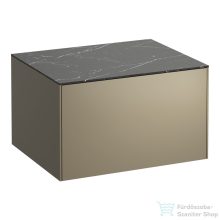   Laufen Sonar 57,5x45,5x34 cm-es 1 fiókos alsószekrény kivágás nélkül,Titanium&Nero Marquina H4054000341421