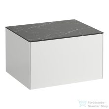   Laufen Sonar 57,5x45,5x34 cm-es 1 fiókos alsószekrény kivágás nélkül,Matt fehér&Nero Marquina H4054000341431