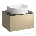 Laufen Sonar 57,5 cm széles 1 fiókos alsószekrény H812340, H812341,H812342,H812343 mosdóhoz,Gold& Nero Marquina H4054010341401