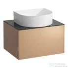 Laufen Sonar 57,5 cm széles 1 fiókos alsószekrény H812340, H812341,H812342,H812343 mosdóhoz,Copper&Nero Marquina H4054010341411