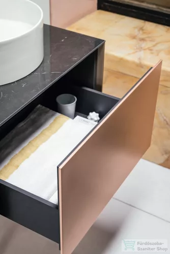 Laufen Sonar 57,5 cm széles 1 fiókos alsószekrény H812340, H812341,H812342,H812343 mosdóhoz,Copper&Nero Marquina H4054010341411