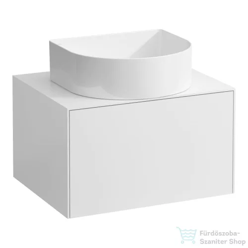 Laufen Sonar 57,5 cm széles 1 fiókos alsószekrény H812340, H812341,H812342,H812343 mosdóhoz,Matt fehér H4054010341701