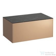   Laufen Sonar 77,5x45,5x34 cm-es 1 fiókos alsószekrény kivágás nélkül,Copper&Nero Marquina H4054100341411
