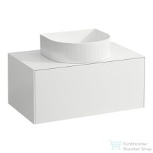   Laufen Sonar 77,5x45,5x34 cm-es 1 fiókos alsószekrény H812340, H812341, H812342, H812343 mosdóhoz,Matt fehér H4054110341701