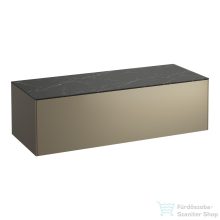   Laufen Sonar 117,5x45,5x34 cm-es 1 fiókos alsószekrény kivágás nélkül,Titanium&Nero Marquina H4054200341421