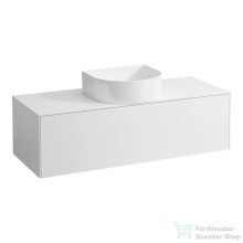   Laufen Sonar 117,5x45,5x34 cm-es 1 fiókos alsószekrény H812340,H812341,H812342,H812343 mosdókhoz,Matt fehér H4054210341701