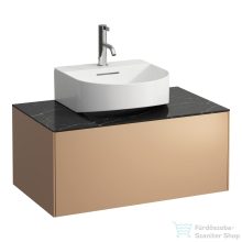   Laufen Sonar 57,7x45,7x34,1 cm-es 1 fiókos alsószekrény H816341 mosdóhoz,Copper & Nero Marquina H4054310341411